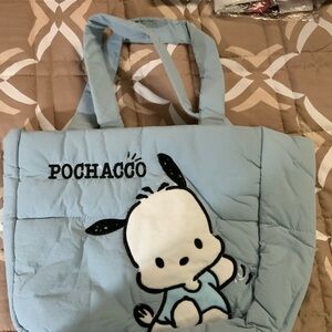 Pochacco Light Blue Tote Bag